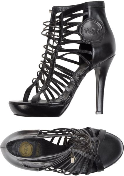 Viktor & Rolf Platform Sandals in Black - Lyst