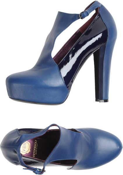 Viktor & Rolf Platform Pumps in Blue - Lyst