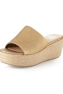 Dolce Vita Layla Slide Dark Gold - Lyst