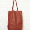 Free People Match Leather Tote in Brown - Lyst
