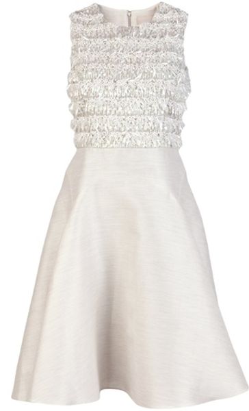 Jason Wu Embellished Dress in Beige - Lyst