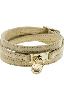 Michael Kors Triplewrap Padlock Bracelet Gold - Lyst