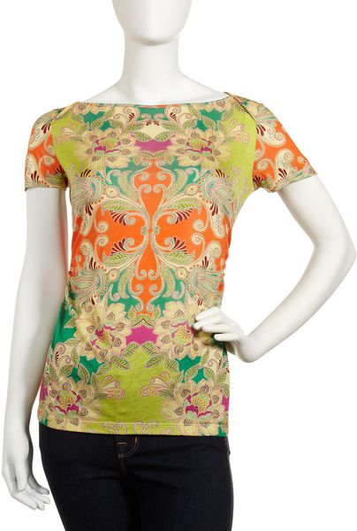 Robert Graham Wonder Paisley Print Tee in Multicolor (multi) - Lyst