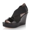 Taryn Rose Sawyer Stretchpatent Leather Platform Wedge in Black (black pate) - Lyst