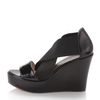 Taryn Rose Sawyer Stretchpatent Leather Platform Wedge in Black (black pate) - Lyst