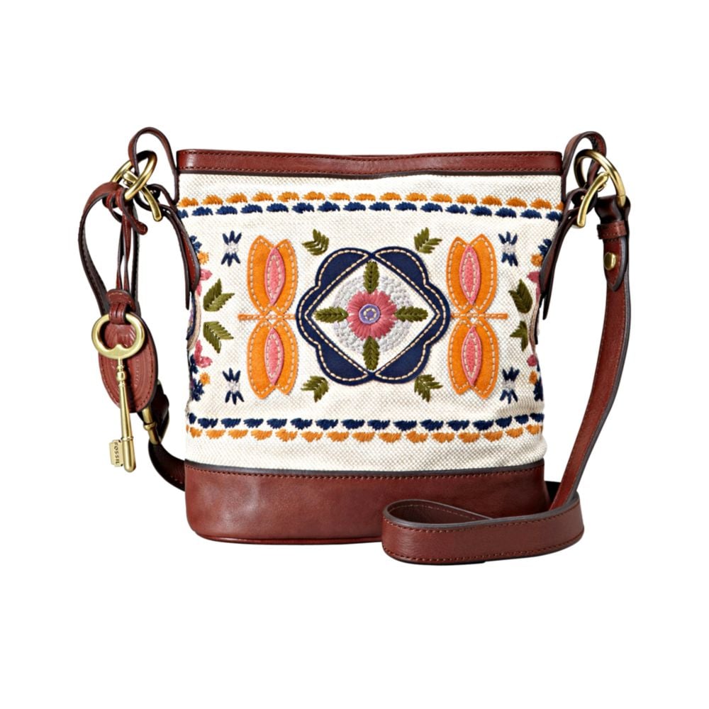 fossil embroidered bag