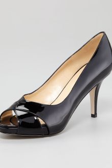 Kate Spade Billie Patent Leather Peeptoe Pump - Lyst