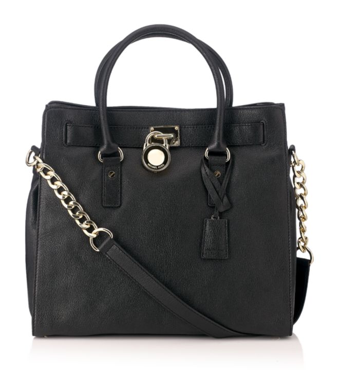 Michael Michael Kors Hamilton Large Tote Bag in Black