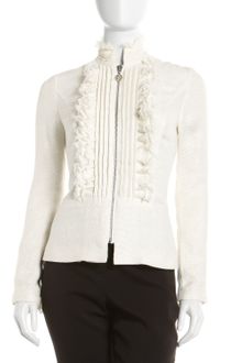 Royal Underground Ruffled Raffia Jacket - Lyst