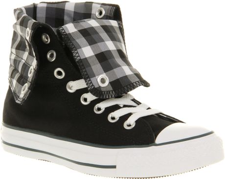Converse X High Blackplaid in Black - Lyst