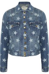 Current/Elliott Starprint Stretch Denim Jacket
