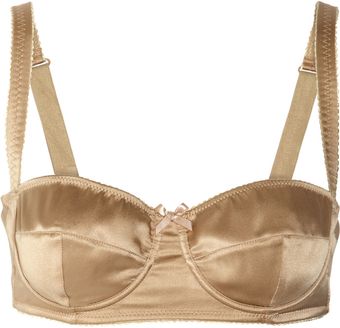 Dolce & Gabbana Stretch Silksatin Balconette Bra - Lyst
