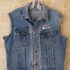 Free People Vintage Distressed Denim Vest in Blue - Lyst