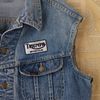 Free People Vintage Distressed Denim Vest in Blue - Lyst