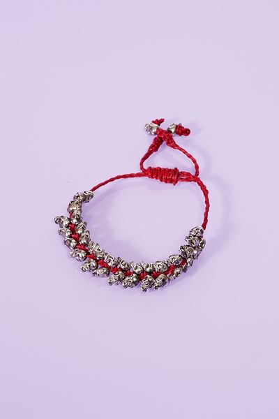 Nasty Gal Band Of Skulls Bracelet Red in Red - Lyst