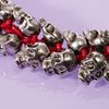 Nasty Gal Band Of Skulls Bracelet Red in Red - Lyst
