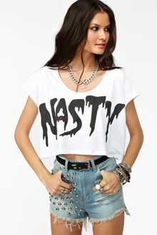 Nasty Gal Nasty Crop Tee - Lyst