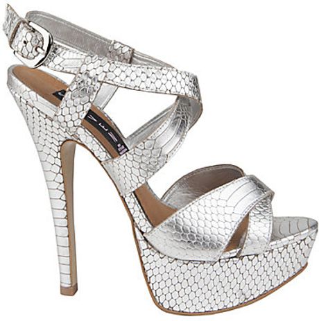 steve madden silver platforms