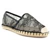 Valentino Black Lace Flat Espadrille in Black - Lyst