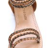 Antik Batik Dafne 3 Band Flat Sandals in Brown - Lyst