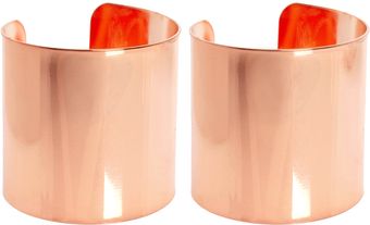 Asos Pack Of Two Smooth Double Cuffs - Lyst