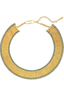 Aurelie Bidermann Mendoza 18karat Goldplated Enameled Necklace - Lyst