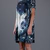 Balmain Shift Dress in Blue - Lyst