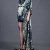 Balmain Printed Maxi Dress in Gray (grey) - Lyst
