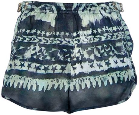 Balmain Printed Shorts in Gray (grey) - Lyst
