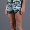 Balmain Printed Shorts in Gray (grey) - Lyst