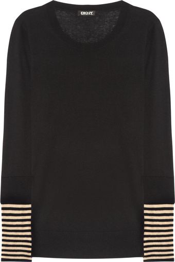 DKNY Cashmere And Silk Blend Sweater - Lyst