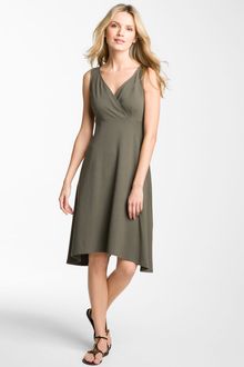 Eileen Fisher Surplice Vneck Jersey Dress - Lyst