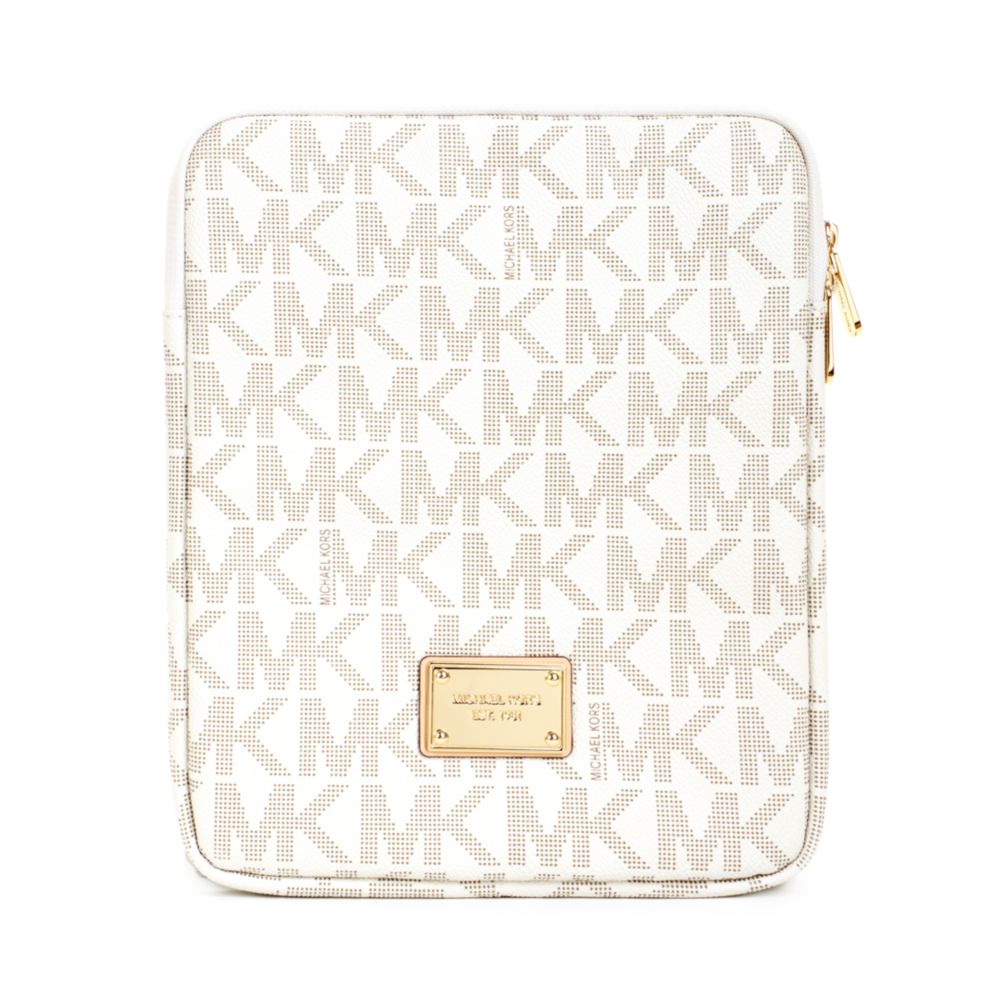 Michael Kors Ipad Case in White (vanilla) Lyst