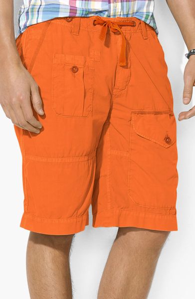 Polo Ralph Lauren Cargo Shorts in Orange for Men (bedford orange) | Lyst