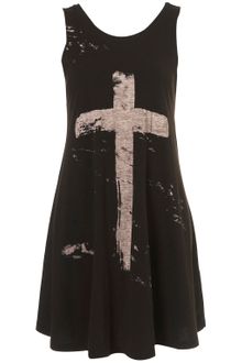 Topshop Cross Print Swing Dress - Lyst