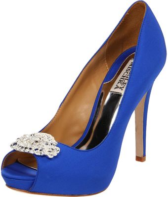 Badgley Mischka Womens Goodie Peeptoe Pump - Lyst