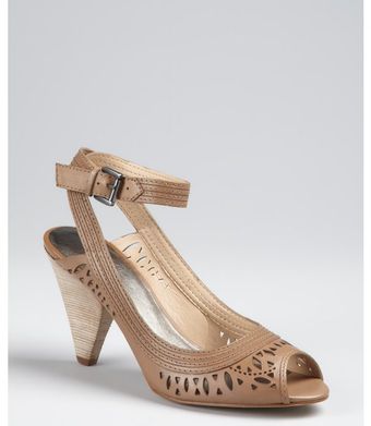  Fango Leather Cissy Ankle Strap Cutout Sandals 