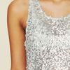 Free People Sequin Cami in Silver - Lyst