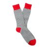 J.crew Tipped Microstripe Socks in Blue for Men (grey navy) - Lyst