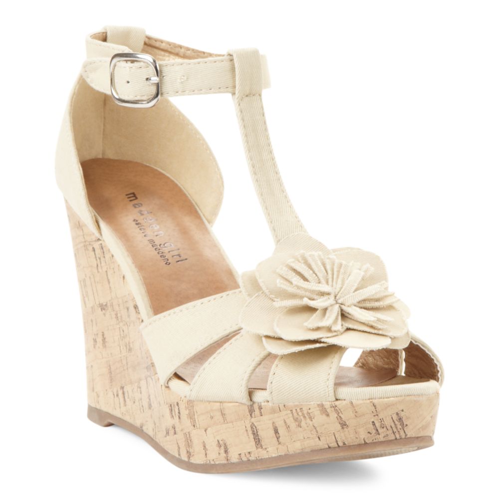 Madden Girl Kalasso Platform Wedge Sandals in (natural) Lyst