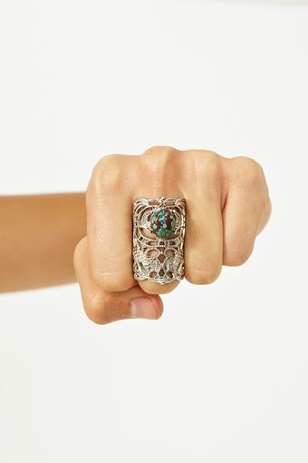  Turquoise Filigree Ring 