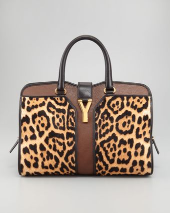 Yves Saint Laurent Leopard Print Chyc Ew Bag - Lyst