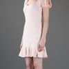 Alexander Mcqueen Ruffle Sleeve Dress in Pink - Lyst