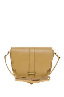 Asos Asos Leather Across Body Bag with Scalloped Edge - Lyst