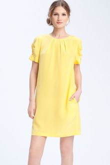 Donna Morgan Pleated Shift Dress - Lyst