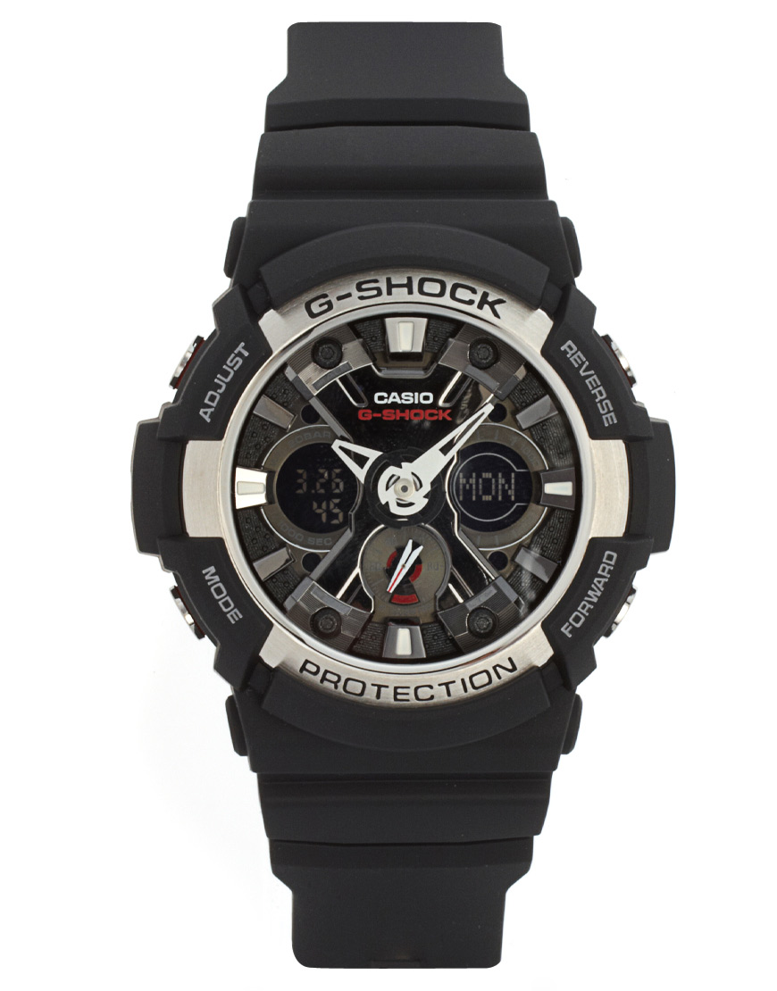 G Shock Gshock Ga Aer Analog Digital Black Watch In Black For Men Lyst