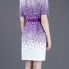 Giambattista Valli Faille Dress in Purple (white) - Lyst