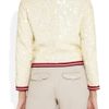 J.crew Sequined Linen Bomber Jacket in Beige (cream) - Lyst