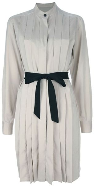 Lanvin Pleat Dress - Lyst