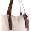 Michael By Michael Kors Jessica Expandable Extra Large Ns Tote in White (vanilla) - Lyst